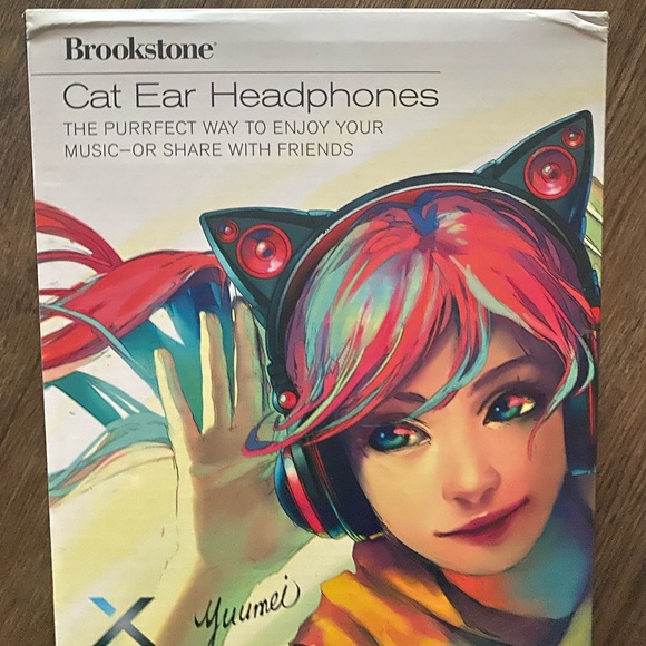 Brookstone cat ear headphones - Picture 1 of 7